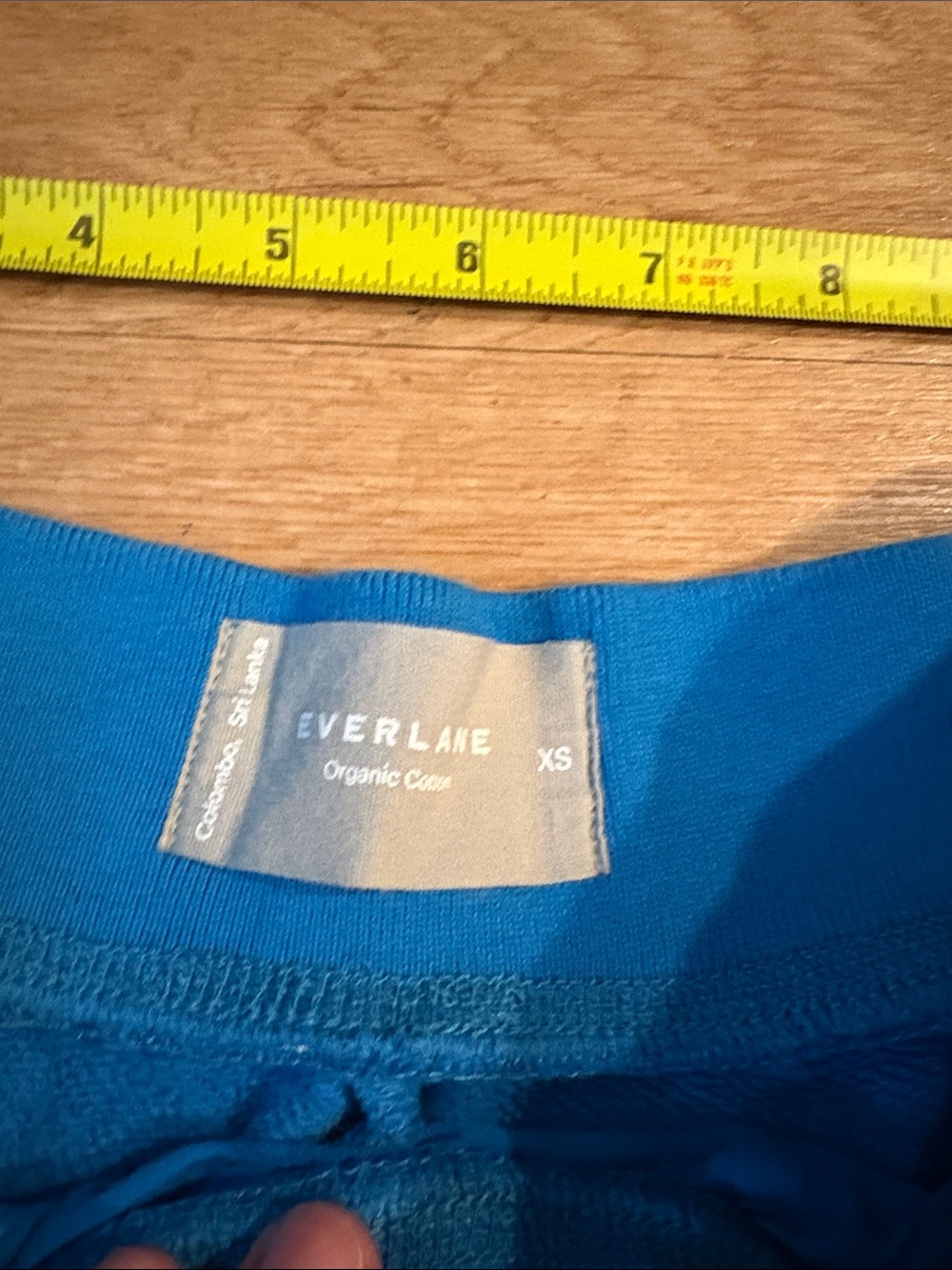 Everlane Bright Blue Women's Sweat Shorts - Picture 2 of 3